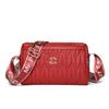 Trend women's bags 2025 new PU pleated messenger bags women's small bags women's shoulder bags tote bags