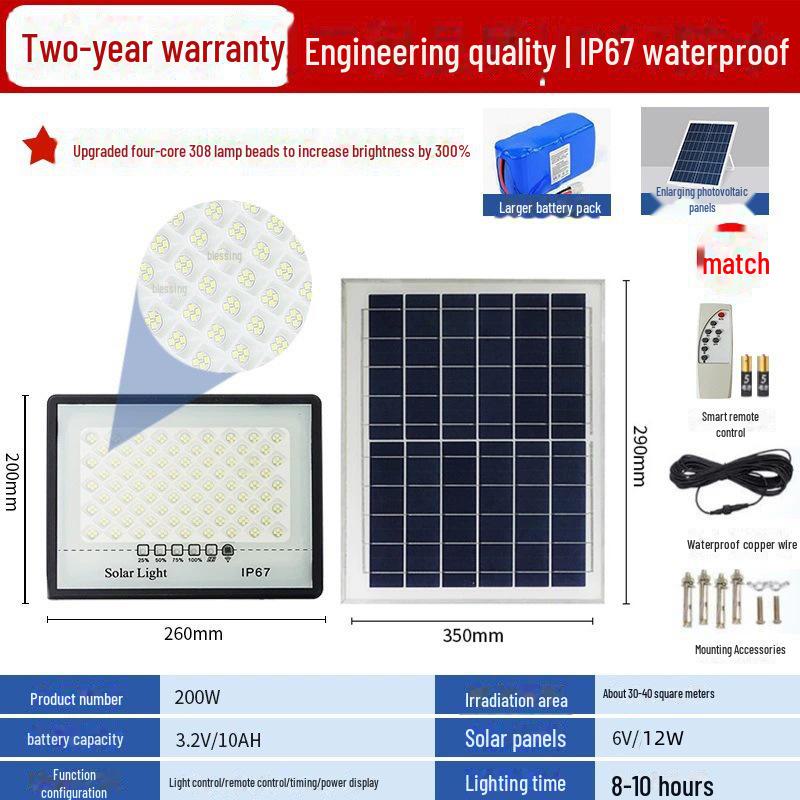 "Waterproof Solar Floodlights: Outdoor Garden & Home Lighting"
