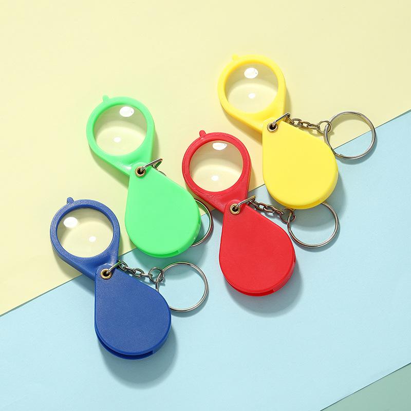 

Multi Functional Portable Folding Reading Magnifying Glass Hd Magnifying Glass Wholesale Keychain Magnifying Glass синій