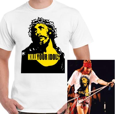 T-Shirt Kill Your Idols Come Indossata Da Axl Rose Uomo
