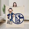 S-Schalke 04 Team Decke Winter Bequeme Kuscheldecke Für Erwachsene Sofa Zuhause Flanell Tagesdecke Bettbezug