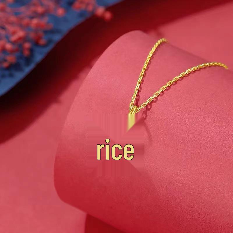 Colar Feminino Trevo de Quatro Folhas Ouro Rosa - Corrente para Clavícula Banhada a Ouro com Pingente de Trevo da Sorte