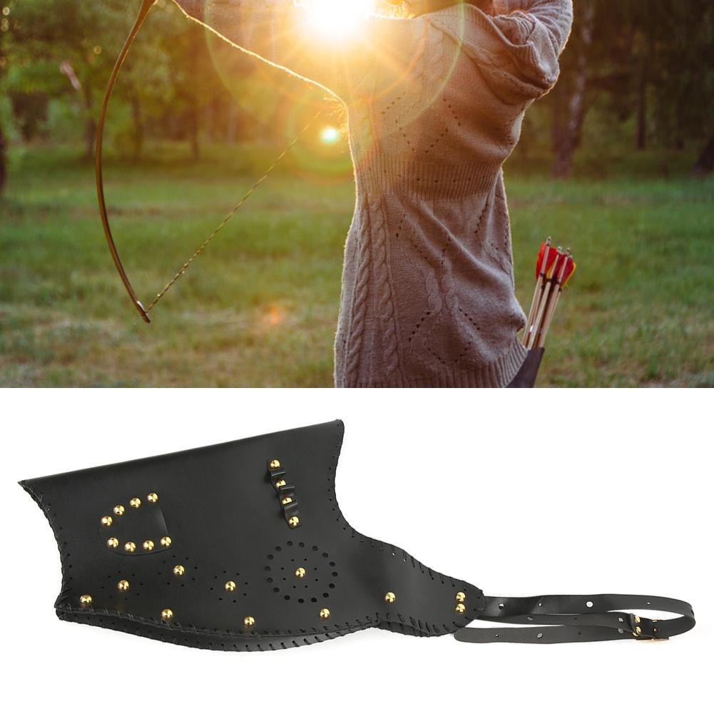 Leder Schwarz Schöne Traditionelle Wettkampf Jagd Spiel Bogenschießtasche für Outdoor Indoor Verwendung