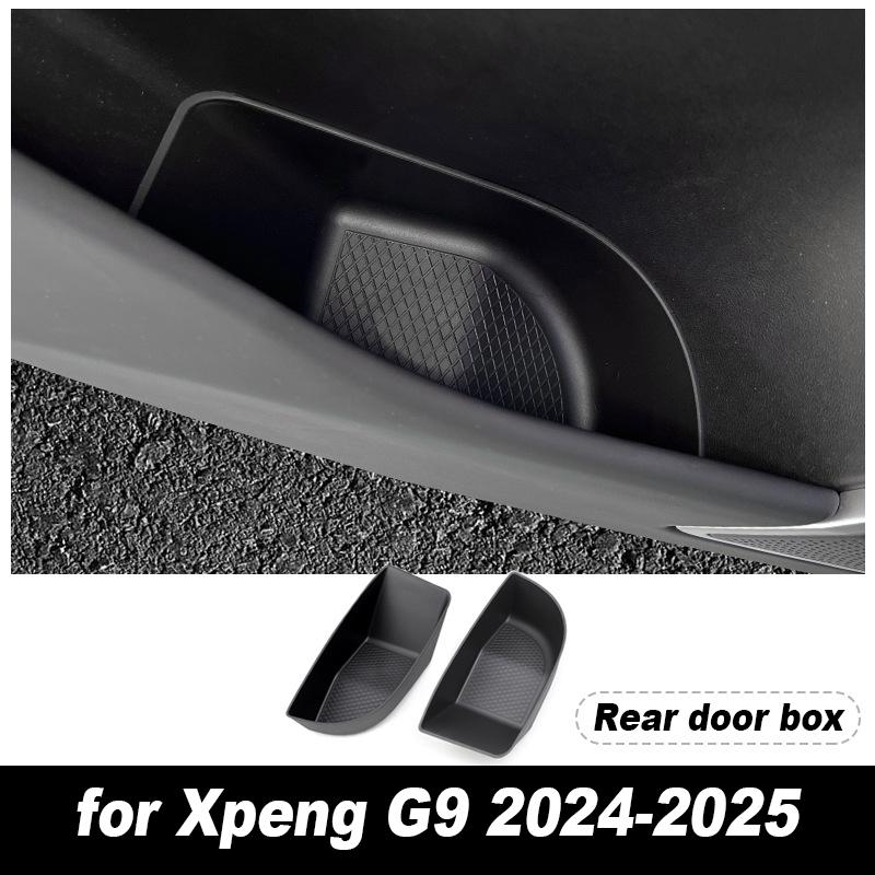 Car Central Control Storage Box for Xpeng G9 2025-2025 Cup Holder Dashboard Tray Organizer Tidying Black Interior Accessories