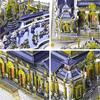 Piececool 3D Metal Puzzle Yuanmingyuan Building Metal Nano Puzzle Assembly Kit No Glue Required Difficulty Level Intermediate Suitable for Adults