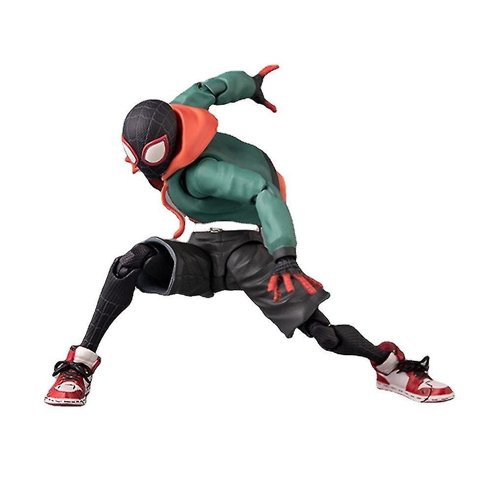 Spider-man: Model Toys Across The Spider-verse Action Figure Into The Spider Verse Miles Morales Cha