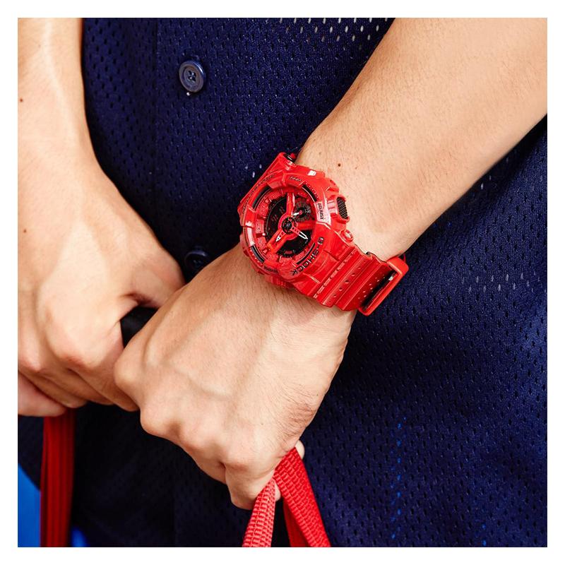 Casio LCD/Pointer Dual Display Series G-SHOCK Series Fashion Trendy Street Cool Sense Advanced Classic Pointer Dual Display Disc Sports GA-110LPA-4A