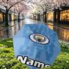 Custom Name Personalized Manchester City FC Print Umbrella, Auto Open Close, 8‑Rib Sturdy Frame, Commute Camping Hiking Use, Birthday Gift