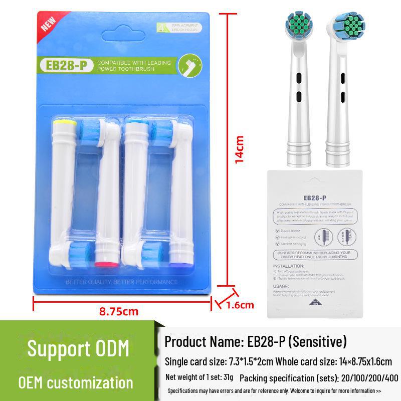 Oral-B Compatible Bolielang Soft DuPont Bristle Electric Toothbrush Replacement Heads