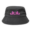 Chapeau seau Logo Rapper Street Jul France Adolescent Protection UV Randonnée Jean Lavé Chapeaux de Pêche Chapeaux Bob
