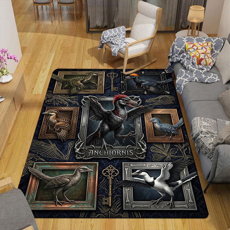Ancient Creatures Pattern Rug Floor Mat for Living Room or Bedroom Soft and Comfortable Carpet a Gift for Birthday and Holiday.