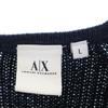 ARMANI EXCHANGE 90s Old Long sleeve sweater L Navy system knit Women Used