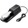 Sustain Pedal Foot Pedal Switch for Keyboards, MIDI, Digital Pianos, Universal Piano Pedal with Polarity Switch, 1/4" 6.35mm Input Plug, Black