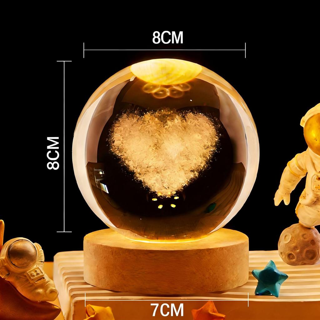 Graduation Crystal Ball Night Light - Creative DIY Souvenir Gift for Classmates