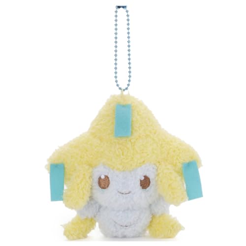 Takara Tomy Arts Pokémon PokePeace Plush Ball Chain Mascot Jirachi Plush Toy (approx. 13cm tall)