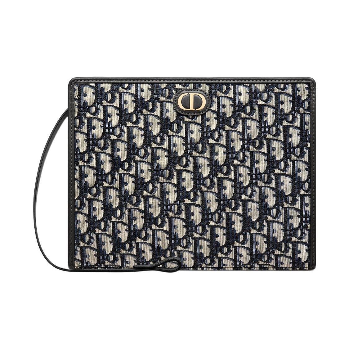 

DIOR Montaigne series 30 Montaigne classic old flower embroidery full print canvas wash bag handbag 30 female model denim blue One Size-Gift Set(Basic Set+Box+Shopping Bag) джинсовий синього кольору