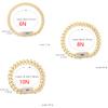 Cadena nueva 14K Monaco para hombres y mujeres, latón, circonita cúbica, pulsera Monaco de moda para hombres y mujeres