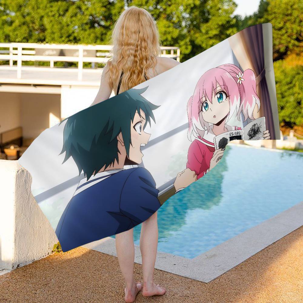 Anime Talentless NanaS Beach Towel Colorful Bath Towels for Girl Microfiber Quick Dry Custom Sand Free Beach Yoga Spa Gym Pool