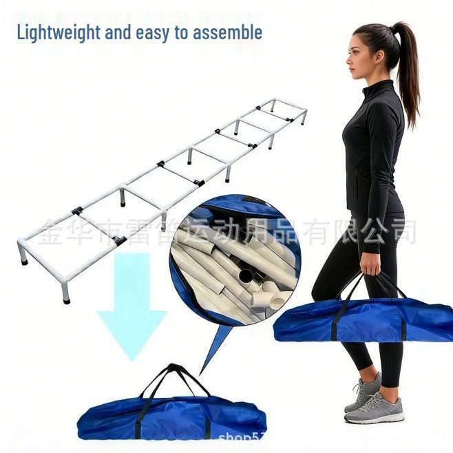 Dog Agility Training Poles & Ladder Set - Outdoor Sports Equipment for All Dog Breeds