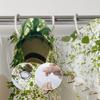 1Pc Shower Curtain - Indoor Garden With Hanging Plants And Staircase Design For A Natural Bathroom Waterproof