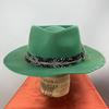 Wool Homburg Exotic Feather Wool Hat Gifts for Comedy Hat Wide Brimmed Unisex Wear for Gatherings Photo Props