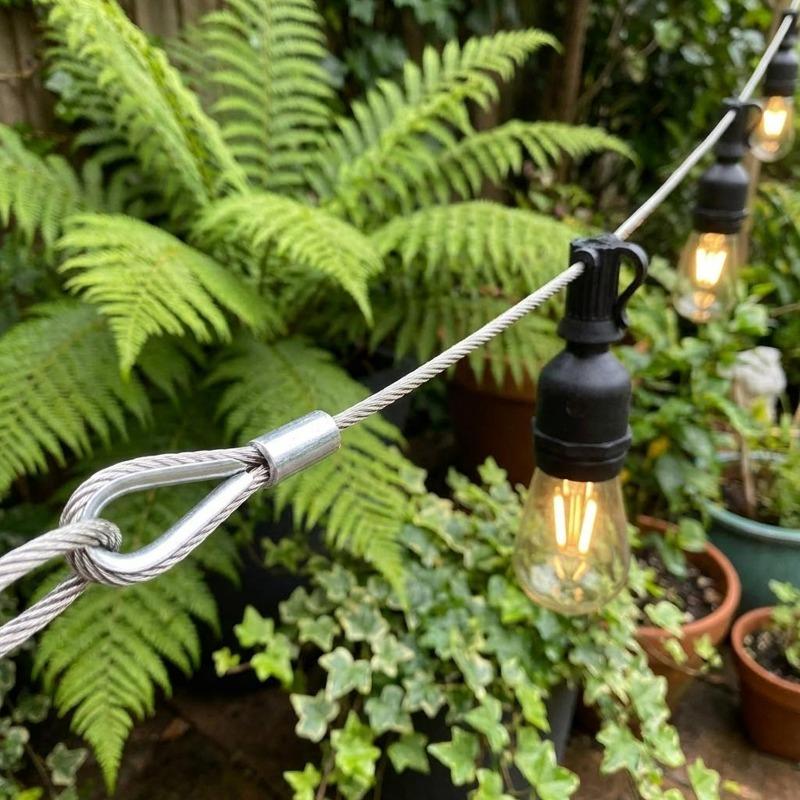 1/10M Stainless Steel Wire Canopy Rope DIY Pull Cord Wire Ropes Fishing Lifting Cable Hanging Clothes Rustproof Hardware Tools