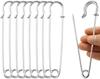 30/50pcs 10cm Safety Pins Paper Clip DIY Sewing Tool Silver Metal Needles Large Safety Pin Brooch Accessories