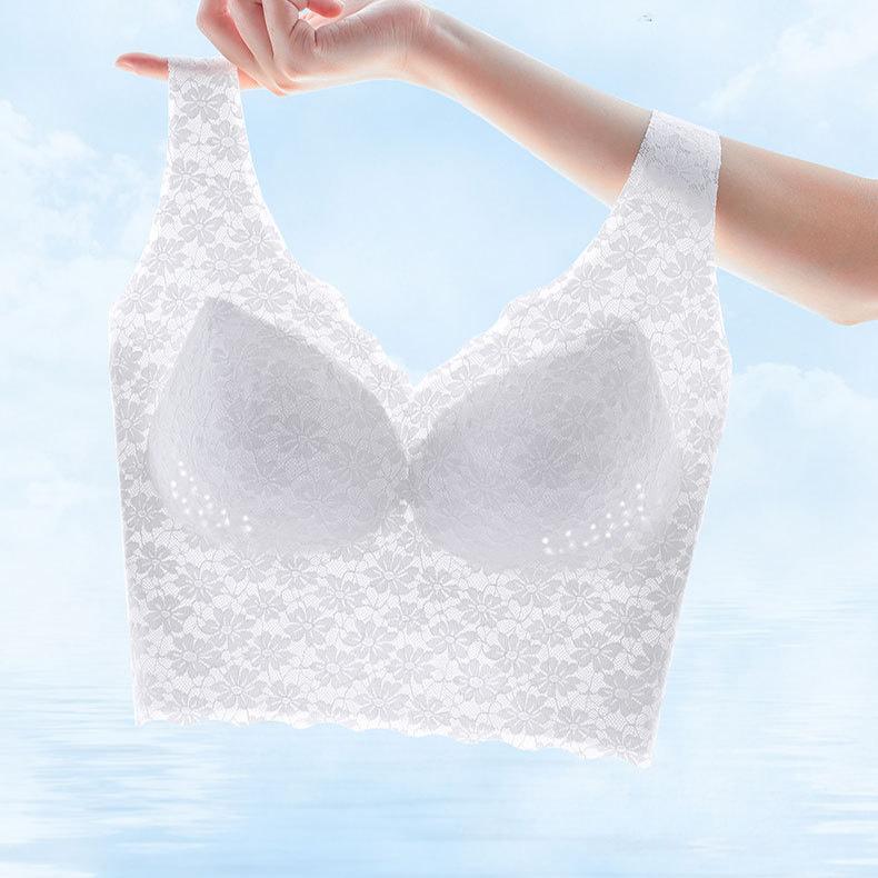 Summer Seamless Bra Women's Sports Beauty Vest Style Oversized Bra Women's Gathering Bra