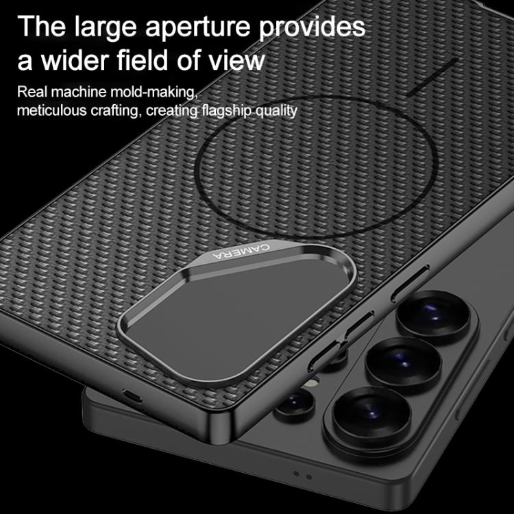 GKK Large Camera Hole Metal Paint Skin Feel Vegan Leather Magnetic Phone Case