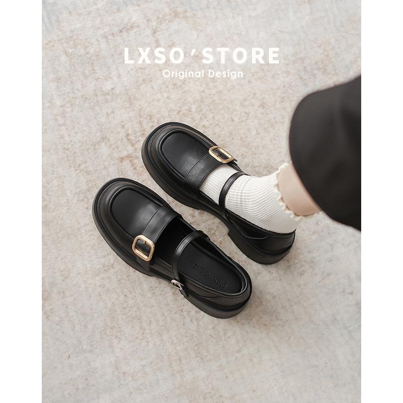 

Женские туфли на платформе в британском стиле, маленькие кожаные туфли 2024 года, осень-зима, новые туфли-лодочки в стиле колледжа, туфли-лодочки с круглым носком и юбкой в стиле ретро, туфли Мэри Джейн 35 чёрный