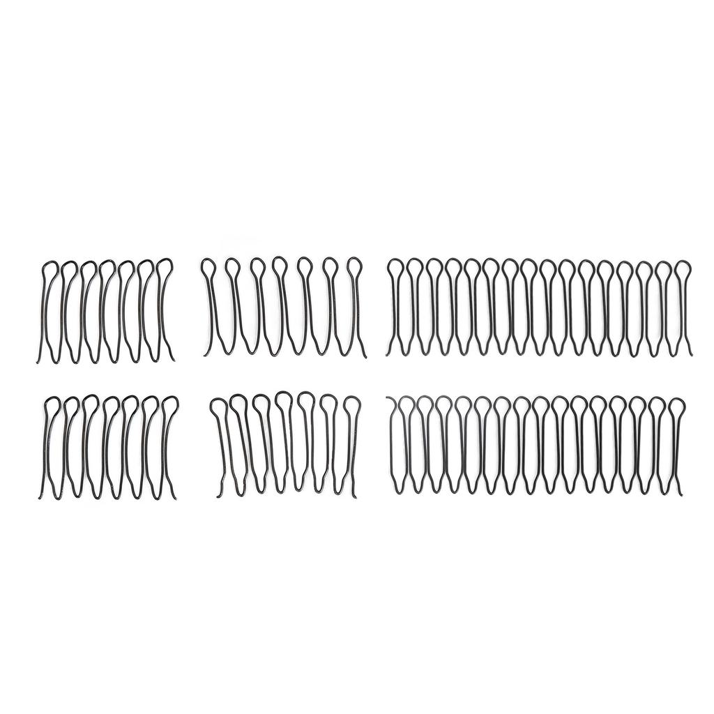3 Set Twist Hair Clip Comb Fashionable Waterproof Elastic Anti Proof Metal Wire Hair Comb