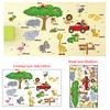 Removable Cartoon Wall Stickers for Kids Room Kindergarten Creative Christmas Birthday Gift Decals