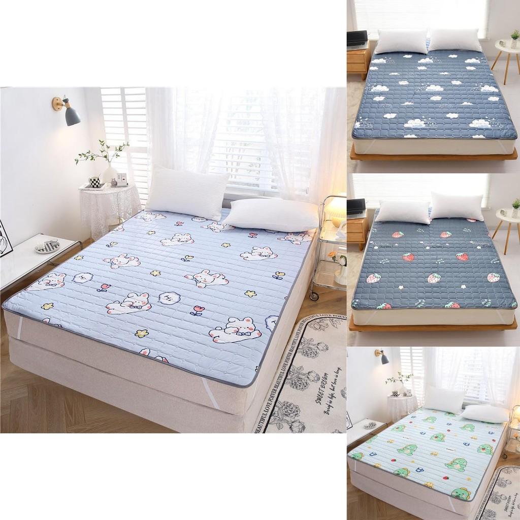 Snoopy Matratzenschoner mit rutschfester, waschbarer Baumwollfüllung für Einzel- und Doppelbetten