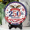2D Flat Aluminum Wall Hanging with A U.S. Independence Day Theme. Available in Various Sizes. Suitable for Living Rooms, Cafes, Front Doors, Porches
