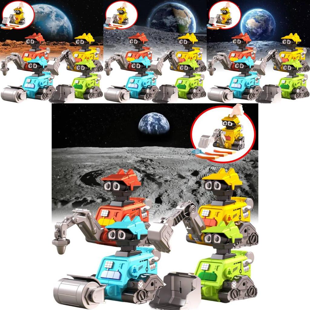 Colorful Inertial Space Exploration Engineering Car Toy For Kids Educational Playtime Fun