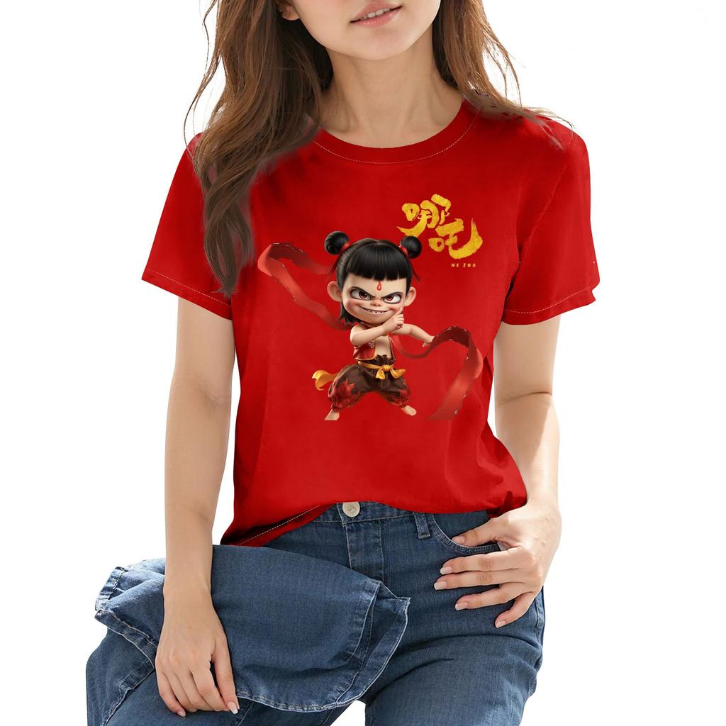 Lässiges, kurzärmliges, bedrucktes T-Shirt mit Rundhalsausschnitt für Kinder