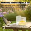 Automatic Bird Water Dispenser for Cage Parrot Canary Finch Budgie Durable Transparent Acrylic Feeder with Nozzle