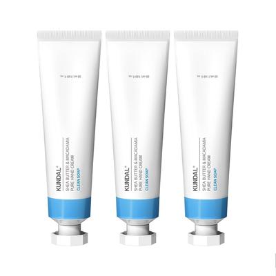 Kundal Sheabutter & Macadamia Reine Handcreme Saubere Seife 50ml * 3Stk