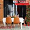 2D Flat Printing,2pcs Mystic Wolves Chic Curtain Cloth Yarn Curtains Room Decor Use for Bedroom, Living Room, Office, And Teen