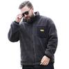 Herren-Fleecejacke in Übergröße – Samtgefüttert, lockere Passform für Herbst und Winter