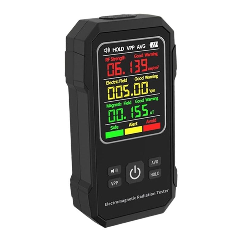 Lightweight Electromagnetic Radiation Analyzers with Multiple Unit Display Electromagnetic Meter for Health Awake Users