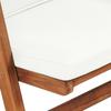 Garden Lounge Chairs 2 pcs. with Cushions Solid Teak Wood