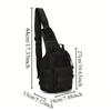 Men'S Outdoor Molle Chest Bag Camo Shoulder Bag Sling Backpack Oxford Mountain Climbing Camping Fishing Trekking Chest Pack