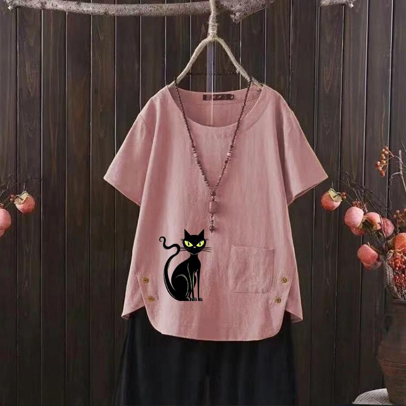 

Recycled Chic: Women s V-neck Tee with Upcycled Euro Print 4XL розовый