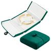 1pc Square Velvet Bangle Storage Decorative Boxes Foldable Jewelry Cases Green 99x100x38mm