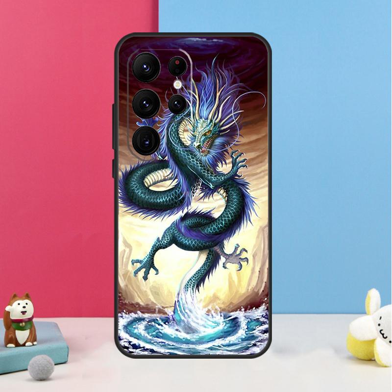 Chinese Dragon Case For Samsung Galaxy S23 S24 Ultra S20 S21 FE Note 10 20 Ultra S8 S9 S10 S22 Plus Cover