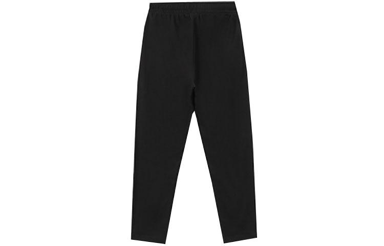 Li Ning Sports Fashion Collection Knitted Sweatpants Men's Black Moderate Straight Fit Pants AKLRA23-3