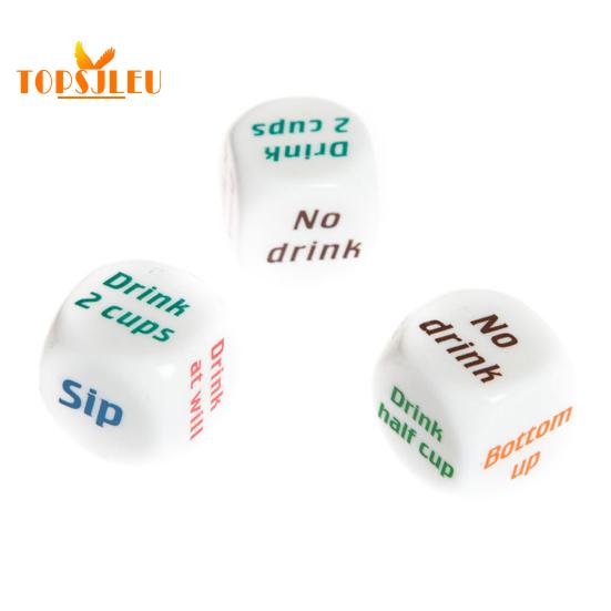 Kreatywne wino do picia Mora English Gry w kości - hazard, decydowanie o napojach dla dorosłych