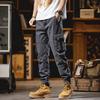 Men's Solid Color Overalls Industrial Casual Pants Men's Loose Outdoor Trousers Trendy Pants Men's Pants High Street Men's Clothing