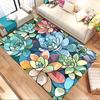 1pc Succulent Garden Themed Rug for Home Decor, Non-slip Office Carpet, Chair mat, Outdoor Mat, Christmas and Halloween gifts-0731122